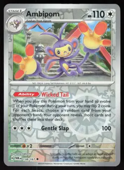 Ambipom 138/167 Uncommon Twilight Masquerade Pokemon Reverse Holo Near Mint - Image 1