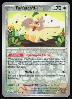 Farfetch'd 132/167 Common Twilight Masquerade Pokemon Reverse Holo Near Mint - Image 1