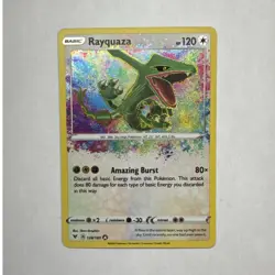 Pokemon TCG Rayquaza 138/185 Swsh04: Vivid Voltage Amazing Rare Holo 2020 - Image 1