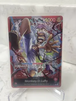 Monkey.D.Luffy ST21-001 - One Piece TCG Starter Deck EX: Gear 5 Foil NM Leader - Image 1