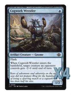 MTG-NM Playset(X4)-Cogwork Wrestler-49-The Lost Caverns of Ixalan - Image 1