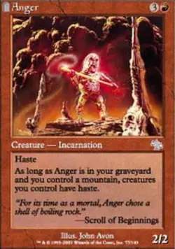 Anger Magic mtg Heavy Play, English Judgment x1 - Image 1