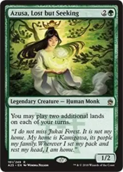 Azusa, Lost but Seeking - Foil Magic mtg NM-Mint, English Masters 25 x1 - Image 1