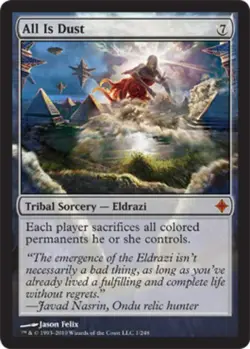 All Is Dust Magic mtg Moderate Play, English Rise of the Eldrazi x1 - Image 1