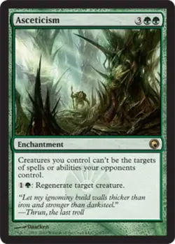 Asceticism - Foil Magic mtg Light Play, English Scars of Mirrodin x1 - Image 1