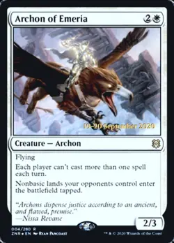 Archon of Emeria - Foil - Prerelease Promo Magic mtg Heavy Play, English Pre-Rel - Image 1