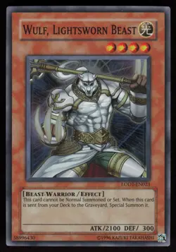 Wulf, Lightsworn Beast LODT-EN023 TWED Super Rare YU-GI-OH - Image 1