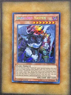 Yugioh Darklord Nasten DESO-EN032 Secret Rare 1st Ed NM - Image 1