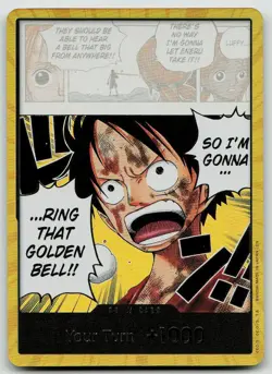 DON!! Card (Luffy) (Gold) DON!! Adventure on Kami's Island OP NM - Image 1