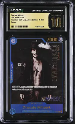 One Piece Netflix Coll. Live Action Edition #P-052 Dracule Mihawk CGC 10 - Image 1