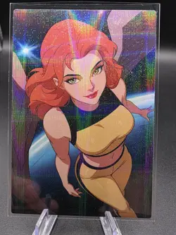 Hawkgirl Holographic Anime Collectible Trading Card - Image 2