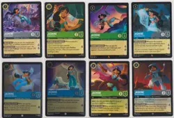 Disney Lorcana 8 Card Princess Jasmine Assorted Lot - Image 1