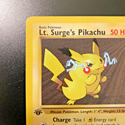 Lt. Surge's Pikachu 81/132 1st Edition Gym Heroes Regular MP - Pokemon Card - Image 2