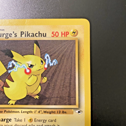 Lt. Surge's Pikachu 81/132 1st Edition Gym Heroes Regular MP - Pokemon Card - Image 3