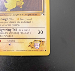 Lt. Surge's Pikachu 81/132 1st Edition Gym Heroes Regular MP - Pokemon Card - Image 4