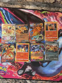 Pokemon TCG Charizard Lot Of 8 Cards Charizard GX, Charizard EX, Mega Charizard - Image 1