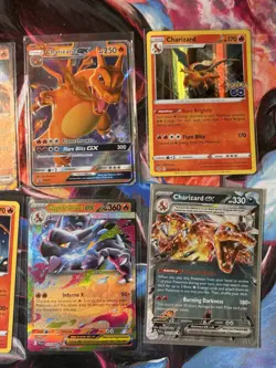 Pokemon TCG Charizard Lot Of 8 Cards Charizard GX, Charizard EX, Mega Charizard - Image 3