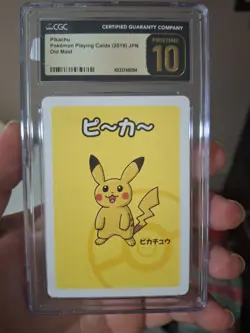 CGC 10 Pristine Pikachu Old Maid Playing Cards 2019 Japanese Pokemon Card - Image 1
