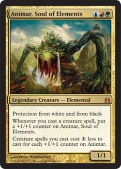Animar, Soul of Elements Magic mtg Light Play, English Commander x1 - Image 1