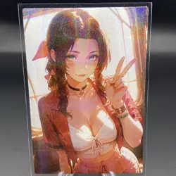 Aerith Gainsborough Holographic Anime Collectible Trading Card - Image 3