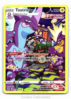 Toxtricity GG09/GG70 - Crown Zenith Galarian Gallery - Pokemon Card - Near Mint - Image 1
