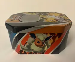 Pokemon Trading Card Game Set of 2 Empty Collectible Tins Jolteon & Espeon - Image 5