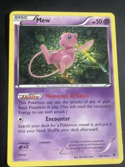 Mew 29/124 XY Fates Collide Holo Rare 2016 Pokemon TCG Card - Image 1