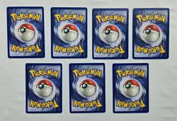 2000 Pokemon Game Base Set 2 Lot (7 Cards) Poliwag, Rattata, Sandshrew, Staryu - Image 2