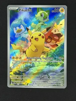 Pikachu 027 Sv: Scarlet & Violet Promo Cards Holo 1 of 2 - Image 1