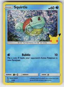 Squirtle 017/025 Holo P McDonald's 25th Anniversary Promos Pokemon MP - Image 1