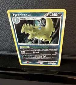 Tyranitar [Cosmos Holo] #30 Pokemon Stormfront - LP - Image 2