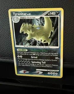 Tyranitar [Cosmos Holo] #30 Pokemon Stormfront - LP - Image 4