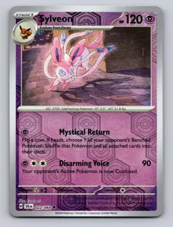 Sylveon 022/064 Uncommon Shrouded Fable Pokemon Reverse Holo NM - Image 1