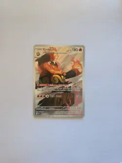 Emboar 098/086 Sv: White Flare Full Art Holo Illustration Rare Pokemon - Image 1