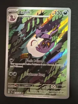 Arbok 176/162 Illustration Rare Temporal Forces Pokemon Holo NM - Image 1