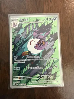 Pokemon TCG Arbok SV05: Temporal Forces 176/162 Illustration Rare Holo 130 HP EN - Image 1