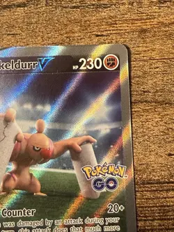 Pokemon TCG Conkeldurr V (Alternate Full Art) 074/078 Pokemon GO Holo - Image 3