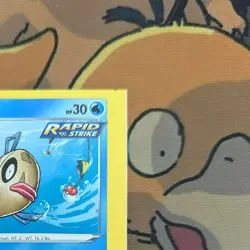 Pokemon Miscut Error Evolving Skies Feebas, square corners with alignment dots - Image 2