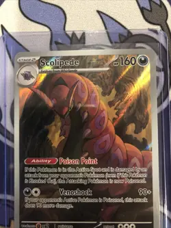 Scolipede Illustration Rare IR 134/086 Pokemon TCG Black Bolt Holo NM+ CONTENDER - Image 2