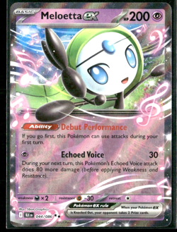 Meloetta ex - 044/086 Black Bolt (BLK) Double Rare Pokemon TCG - Image 1