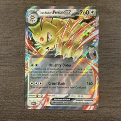 Pokemon Team Rocket's Persian EX 218 Black Star Promo Destined Rivals NM - Image 1