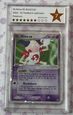 Pokemon TCG Vintage Mr Mime Holo 110/112 2004 Ex FireRed & LeafGreen Good Bros 7 - Image 1