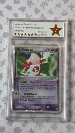 Pokemon TCG Vintage Mr Mime Holo 110/112 2004 Ex FireRed & LeafGreen Good Bros 7 - Image 2