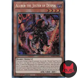 Yugioh Aluber the Jester of Despia RA02-EN016 Secret Rare 1st Edition NM - Image 1
