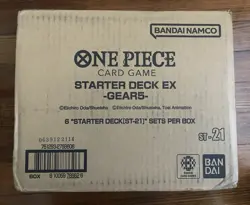 One Piece Starter Deck Ex Gear 5 - Case - 6 Starter Decks With Promo - Image 1