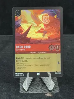 Disney Lorcana-Wilds Unknown-Dash Parr-Super Speedy-#118-Cold Foil-M/NM - Image 4