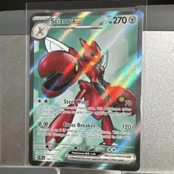 Scizor ex 195/162 Full Art Ultra Rare Temporal Forces Pokemon Card NM ⚡ - Image 1