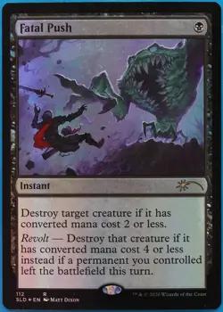 Fatal Push (Secret Lair Promo) FOIL PLD MTG MAGIC CARD (490755) ABUGames - Image 1