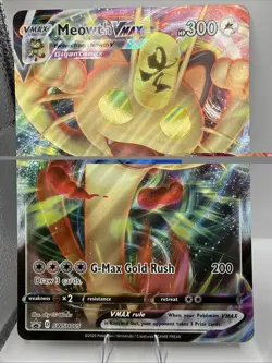 JUMBO Meowth VMAX SWSH005 + Normal Size Duo Promo Card VMAX - Image 2