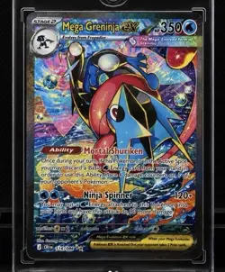Pokemon Mega Greninja EX Full Art Holo Card 116/086 English TCG Water 350 HP - Image 1